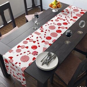 Christmas Candy & Gift Themed 13x72 Table Runner  Dining, Kitchen holiday Decor